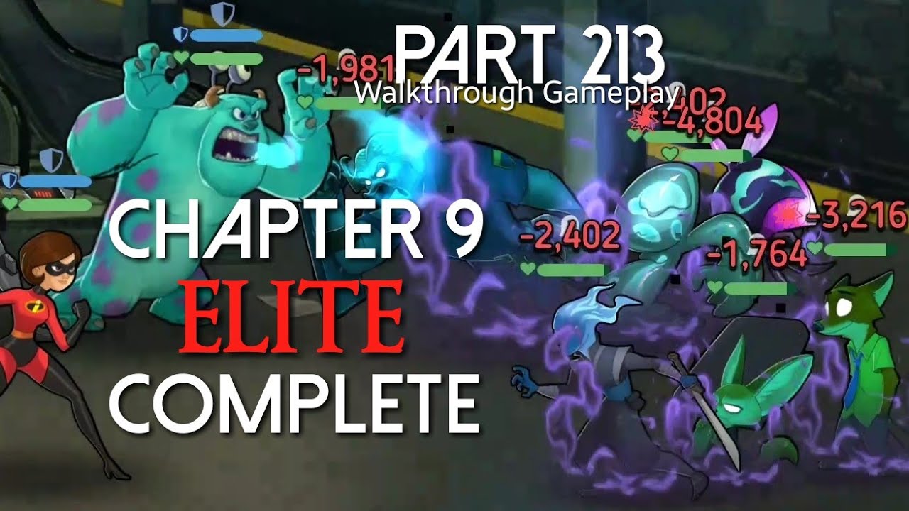 Disney Heroes Battle Mode ELITE CHAPTER 9 COMPLETE PART 213 Walkthrough Gameplay - Android/iOS
