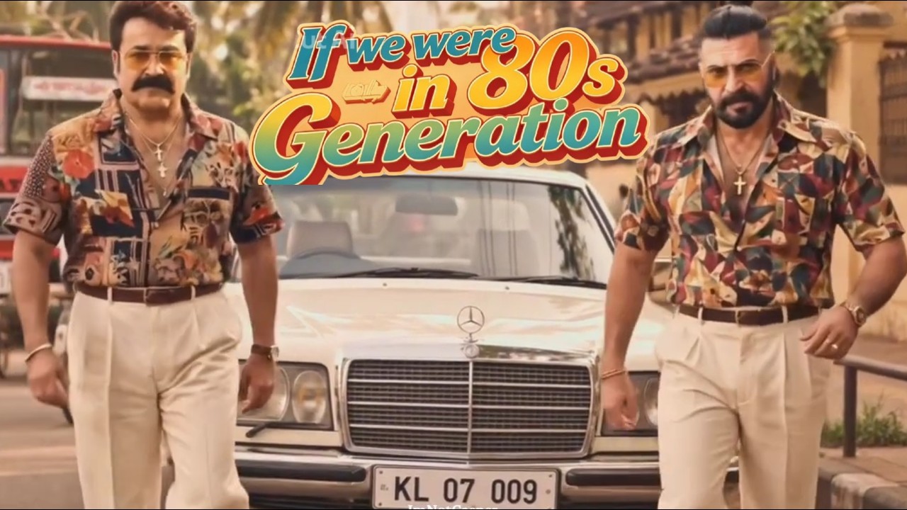 The 1980s Malayalam cinema's two biggest megastars, Mammootty and Mohanlal.