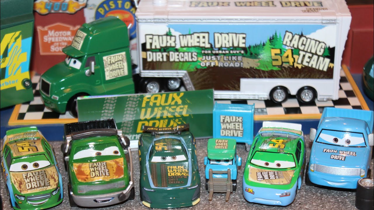 Mattel Disney Cars Team Faux Wheel Drive (Racer, Pitty, Next-Gen, Hauler) Piston Cup Teams Ep. 7