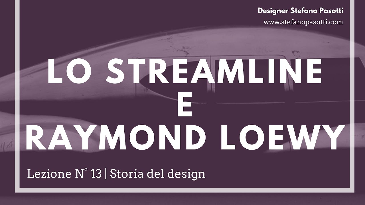 Lo Streamline e Raymond Loewy | lezione N°13 | Storia del design | Design del prodotto industriale