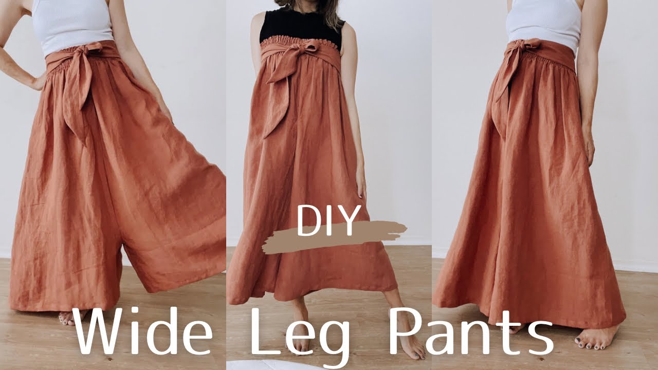 DIY- Unique wide pants |個性的なパンツを簡単に作る