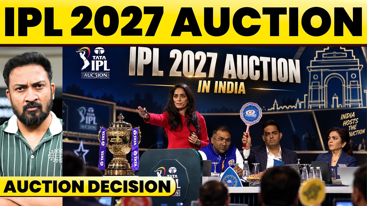 🔴BREAKING: IPL 2027 AUCTION DATE & VENUE REVEALED? BIG BCCI UPDATE