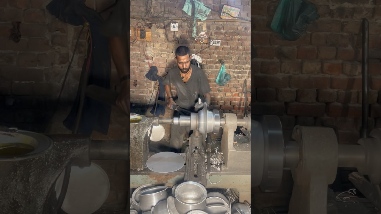 Aluminum silverware making process high production in local factory tools grip #how #shorts #amazing