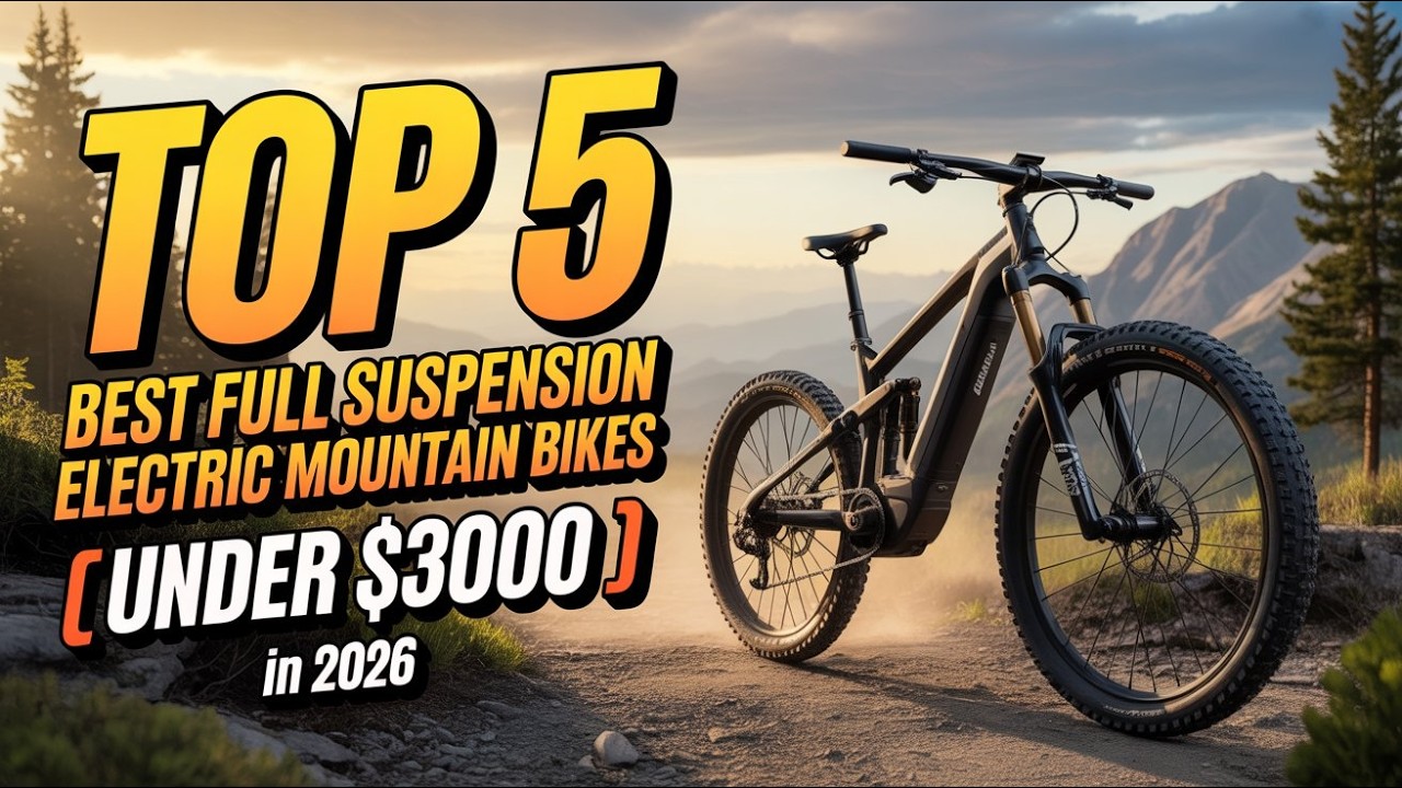 Top 5 Best Full Suspension Electric Mountain Bikes Under $3000 in 2026!🔥🏔️