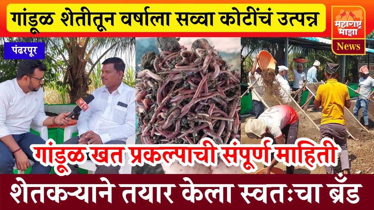 ♦️गांडूळ शेतीतून वर्षाला 'सव्वा कोटीचं' उत्पन्न | शेतकऱ्याने तयार केला स्वतःचा ब्रँड...