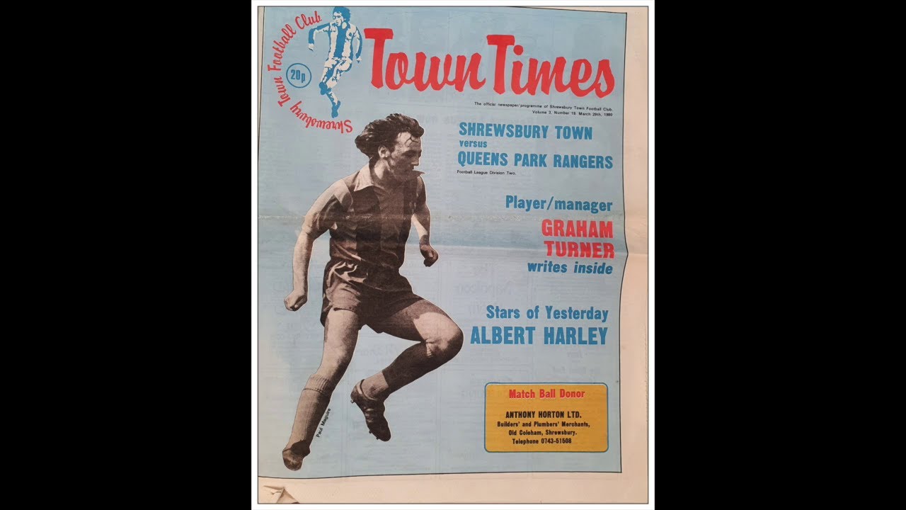 Shrewsbury Town v Queen's Park Rangers (AUDIO ONLY)  29/3/80