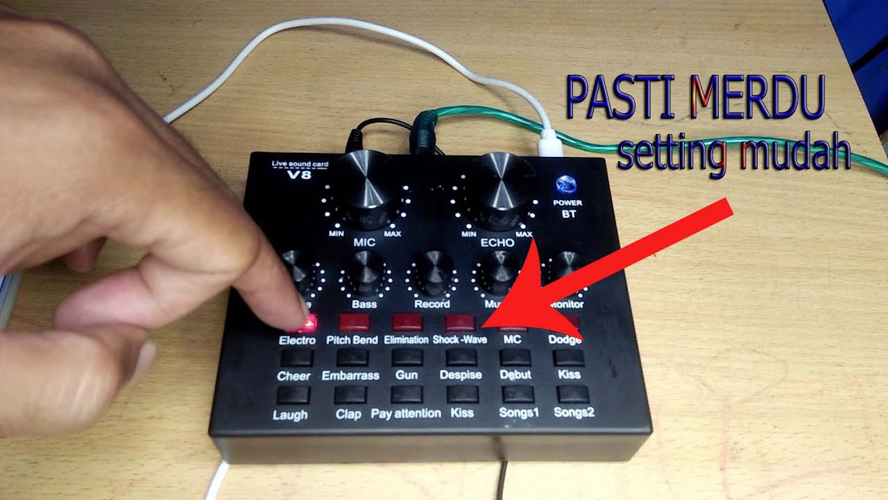 Cara Lengkap Setting Souncard V8 Agar suaranya Jernih
