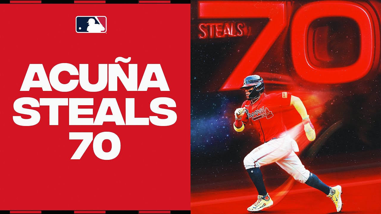 Ronald Acuña Jr. makes HISTORY with 70 steals!