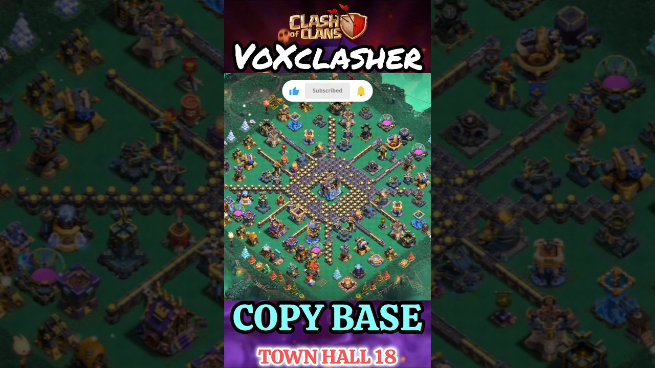 New Viral & Trending Town Hall 18 Base !! Th18 Best Legend League Base ( Clash of clans ) #th18base