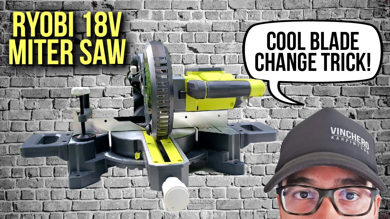 Ryobi 18v Sliding Miter Saw REVIEW // Ryobi Model PBT01B