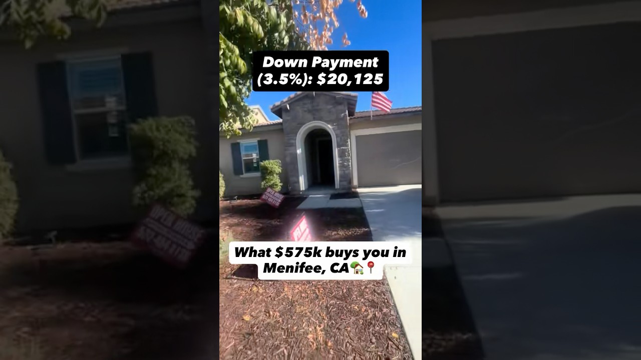What $575k buys you in Menifee, CA🏡📍