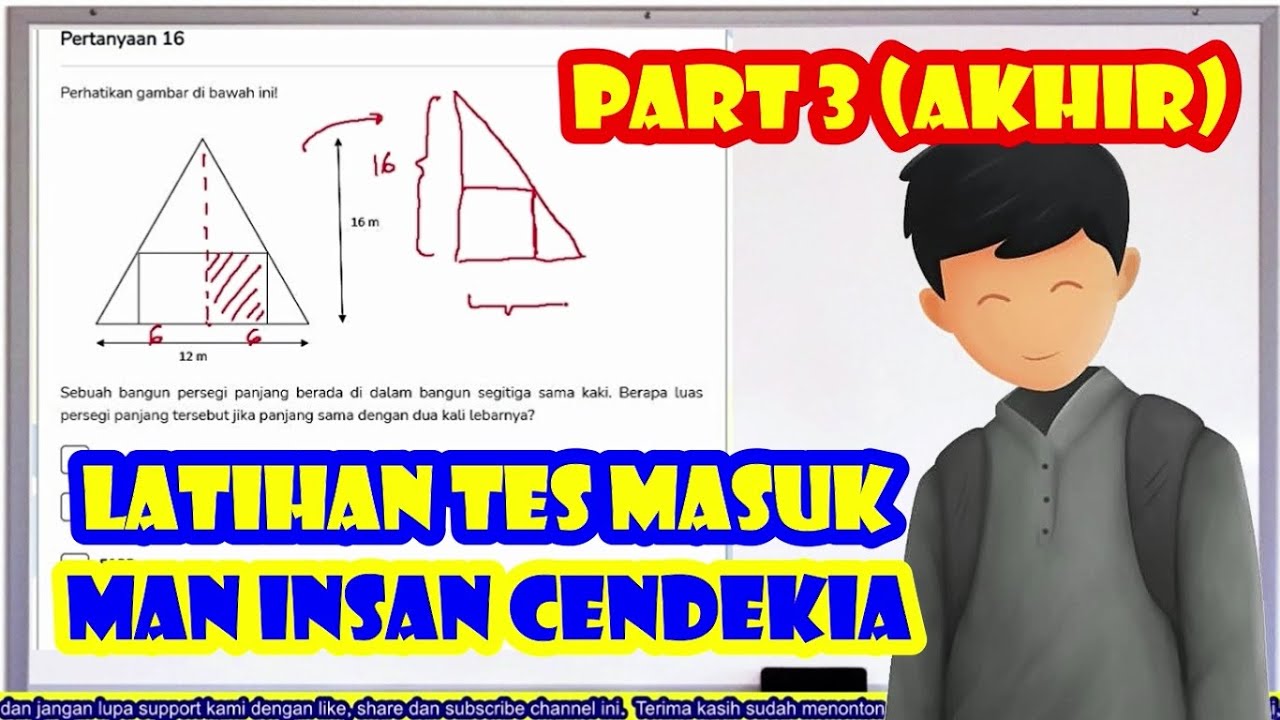 Latihan Soal Tes Masuk MAN IC part 3