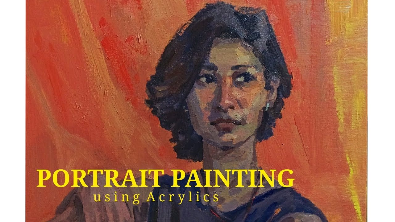 Paint with Acrylics as PROFESSIONALS | Portrait Painting
