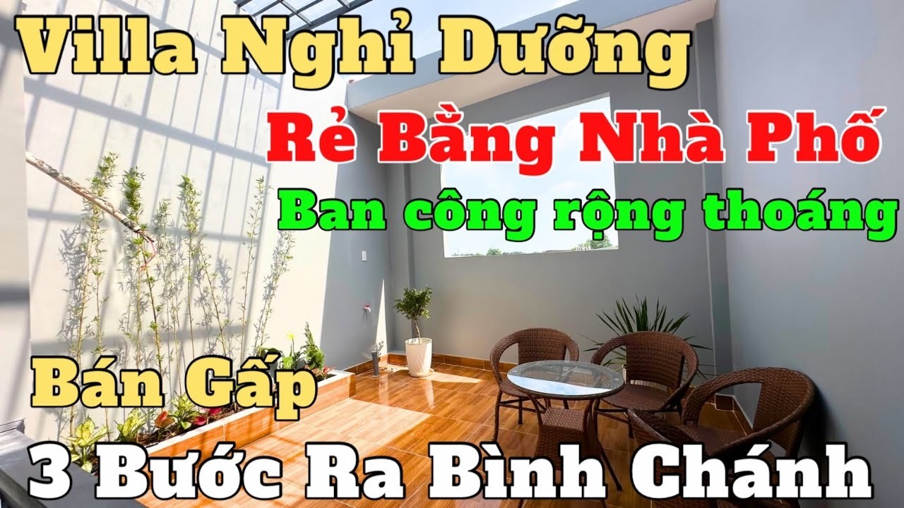 Tâm Tư Bán Gấp Nhà Villa Nghỉ Dưỡng Quá Rẻ Đẹp Ngất Ngây Sổ Hồng Riêng ngay chợ bình chánh