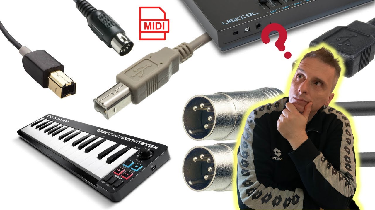 TASTIERE e COLLEGAMENTI MIDI Come farli in HOME STUDIO#midi #synthesizer #tutorilas