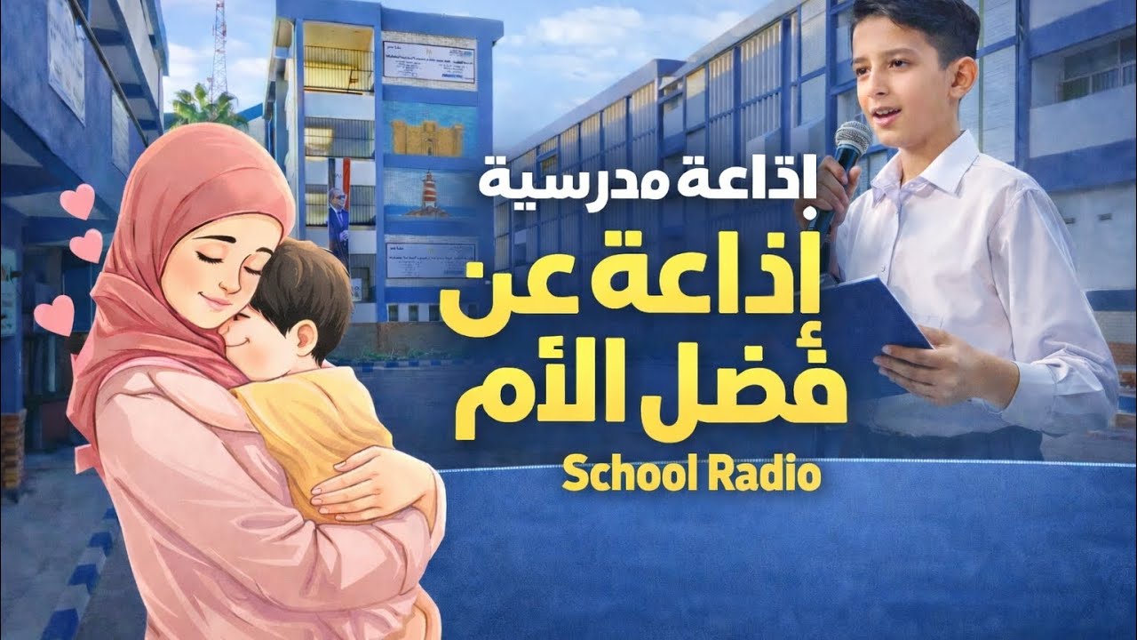اذاعه عن فضل الام بالغه الانجليزيه مدرسه الشهيد احمد محمد حمدى شيبوب المسائيه 
