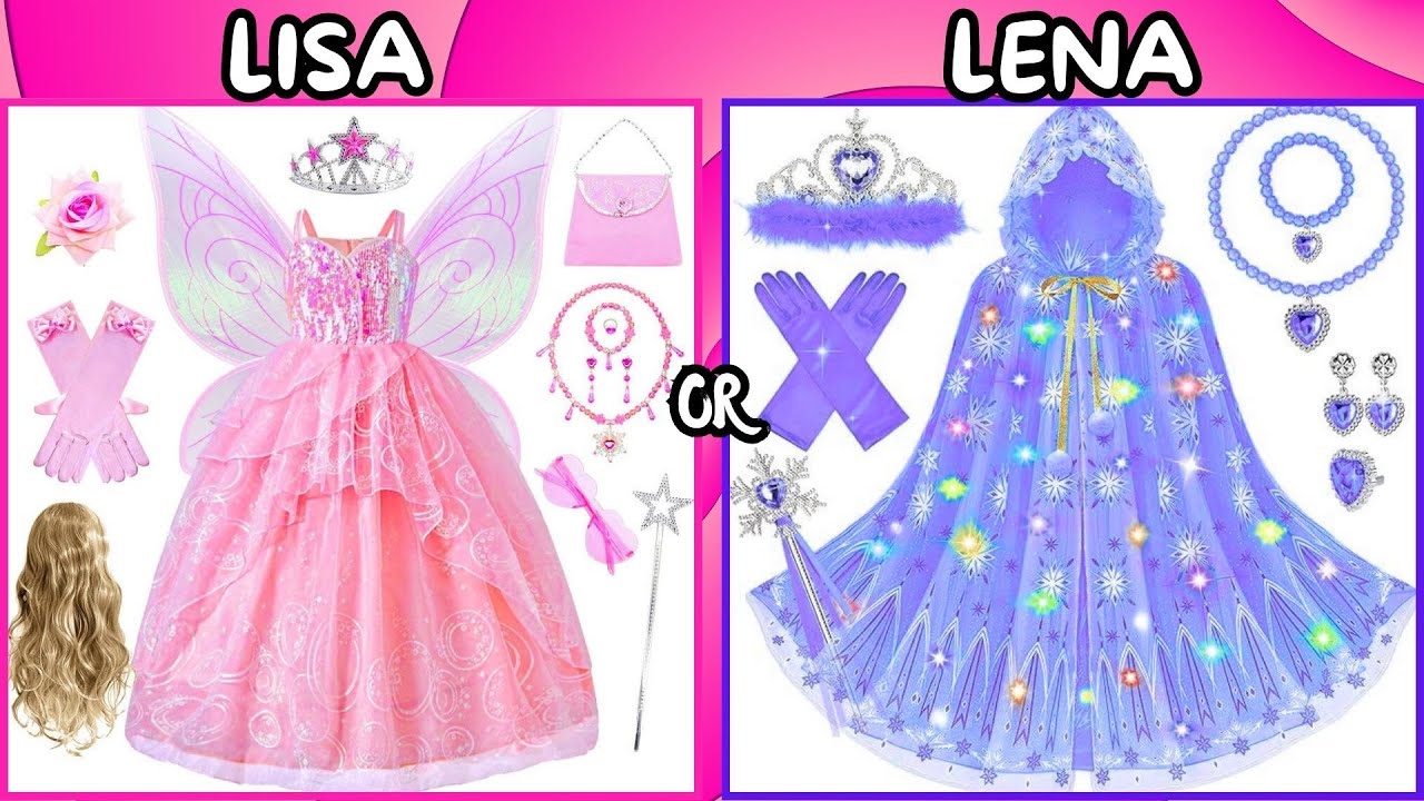 LISA OR LENA 👑 Princess Edition | Choose Your Royal Style 💖✨