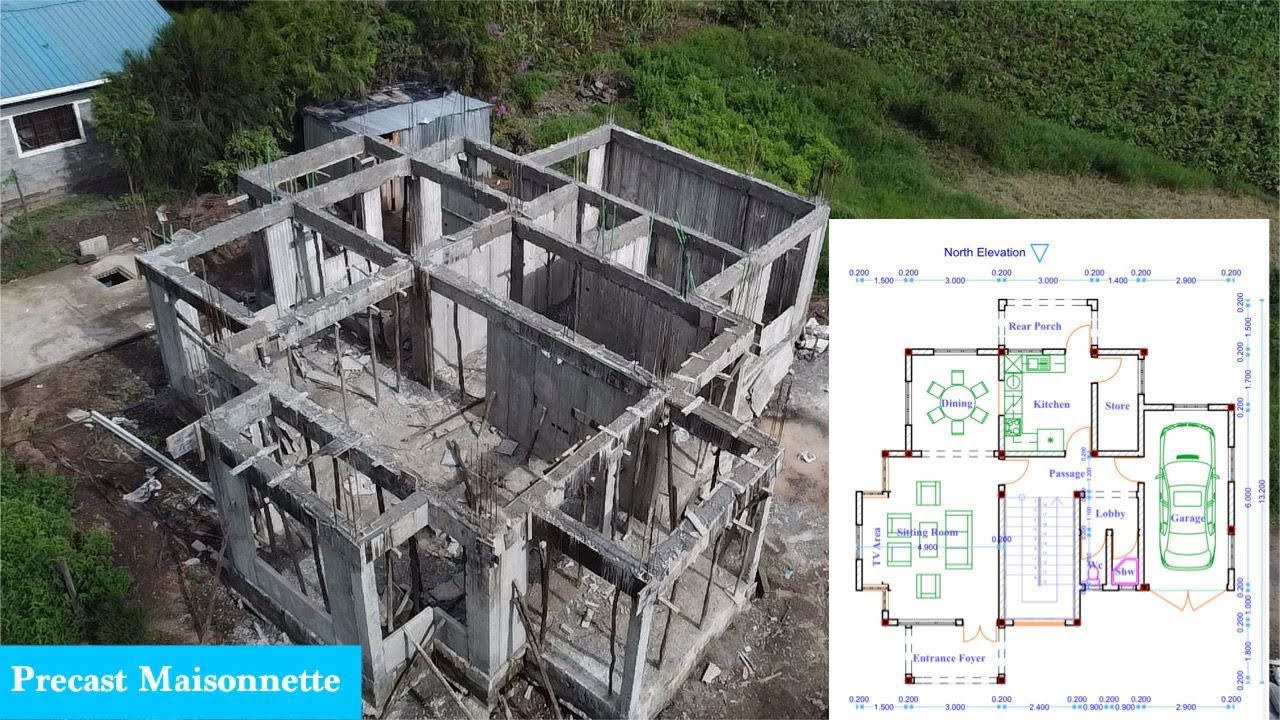 Build a 204 sq m 4 bed 4 baths precast Maisonnette unit shell only for Sh 3.5M within 30 days .