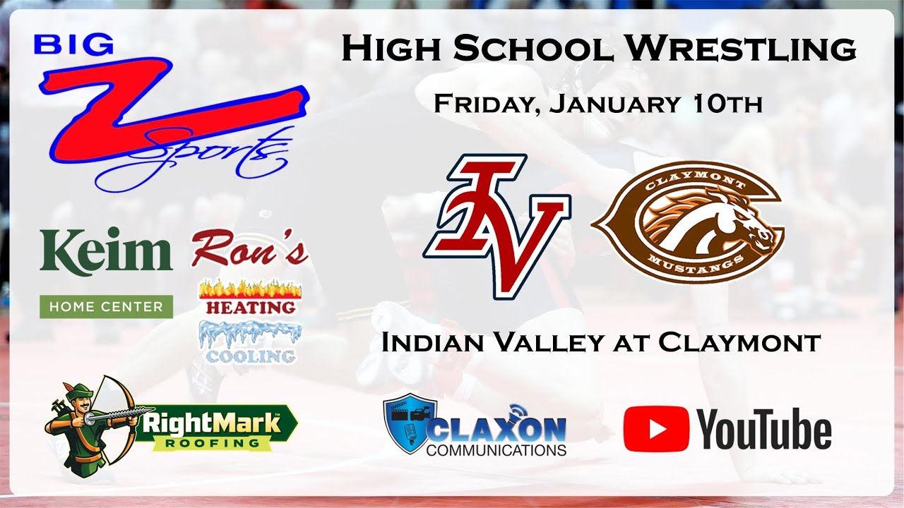 Indian Valley at Claymont - OHSAA Wrestling from BIG Z Sports