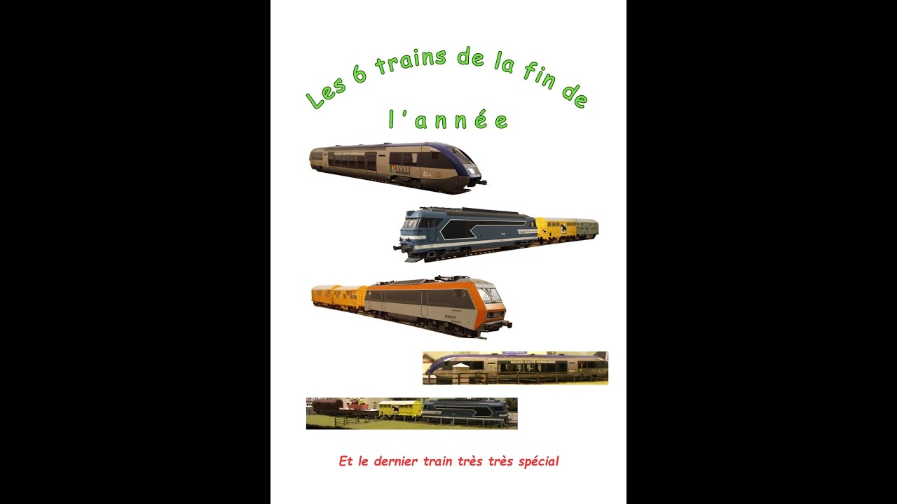 Les 6 trains de la fin de l'année