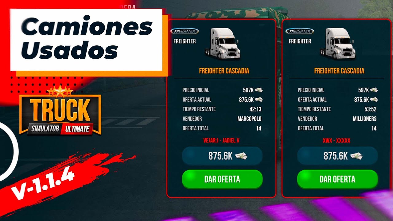 Como Funciona el Mercado de Camiones Usados Truck Simulator Ultimate 1.1.4