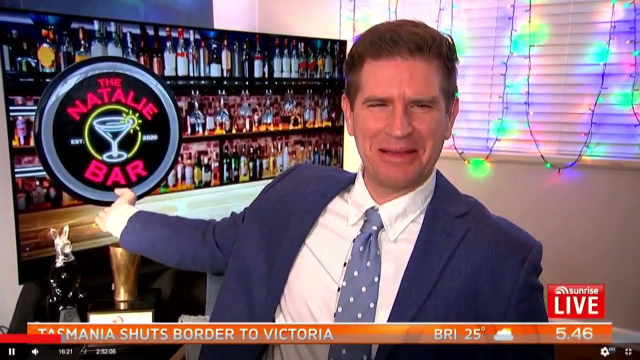 MAKING MY DEBUT ON SUNRISE WITH SAM MAC on his Virtual Pub Quiz.