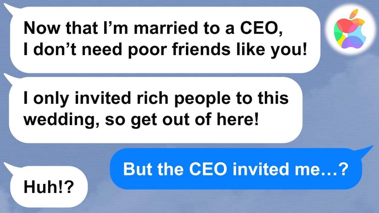 【Apple】My Ex BFF treated me like dirt once she got engaged, but after the wedding she was in tears!