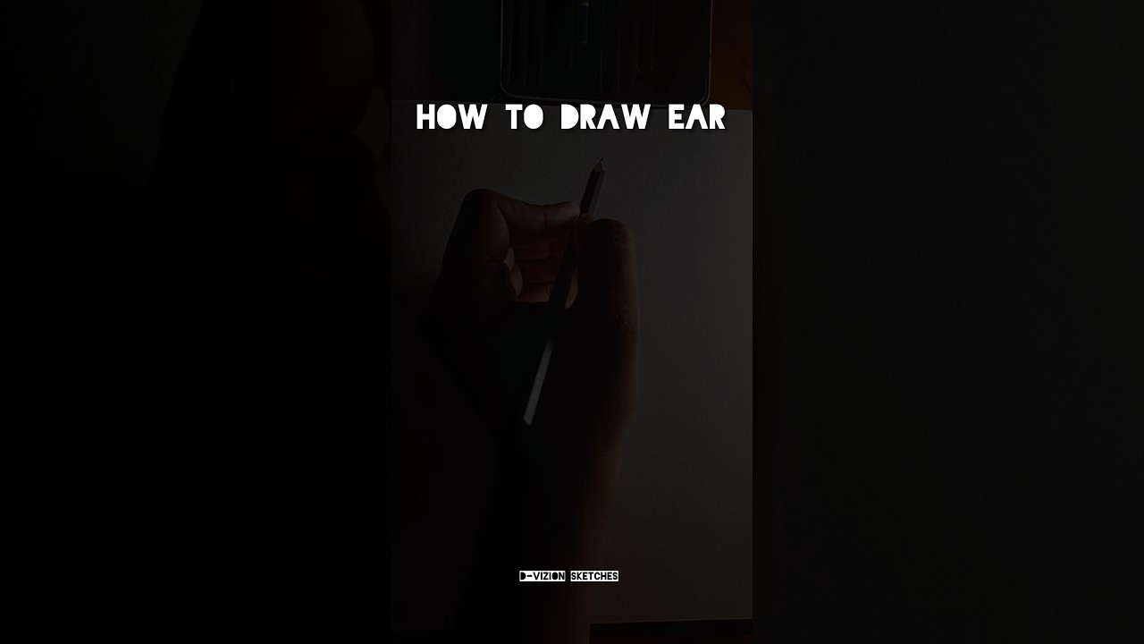 How to Draw an EAR 👂 Step by Step#DrawEar #EarDrawing #SketchTutorial #ArtForBeginners #LearnToDraw😮