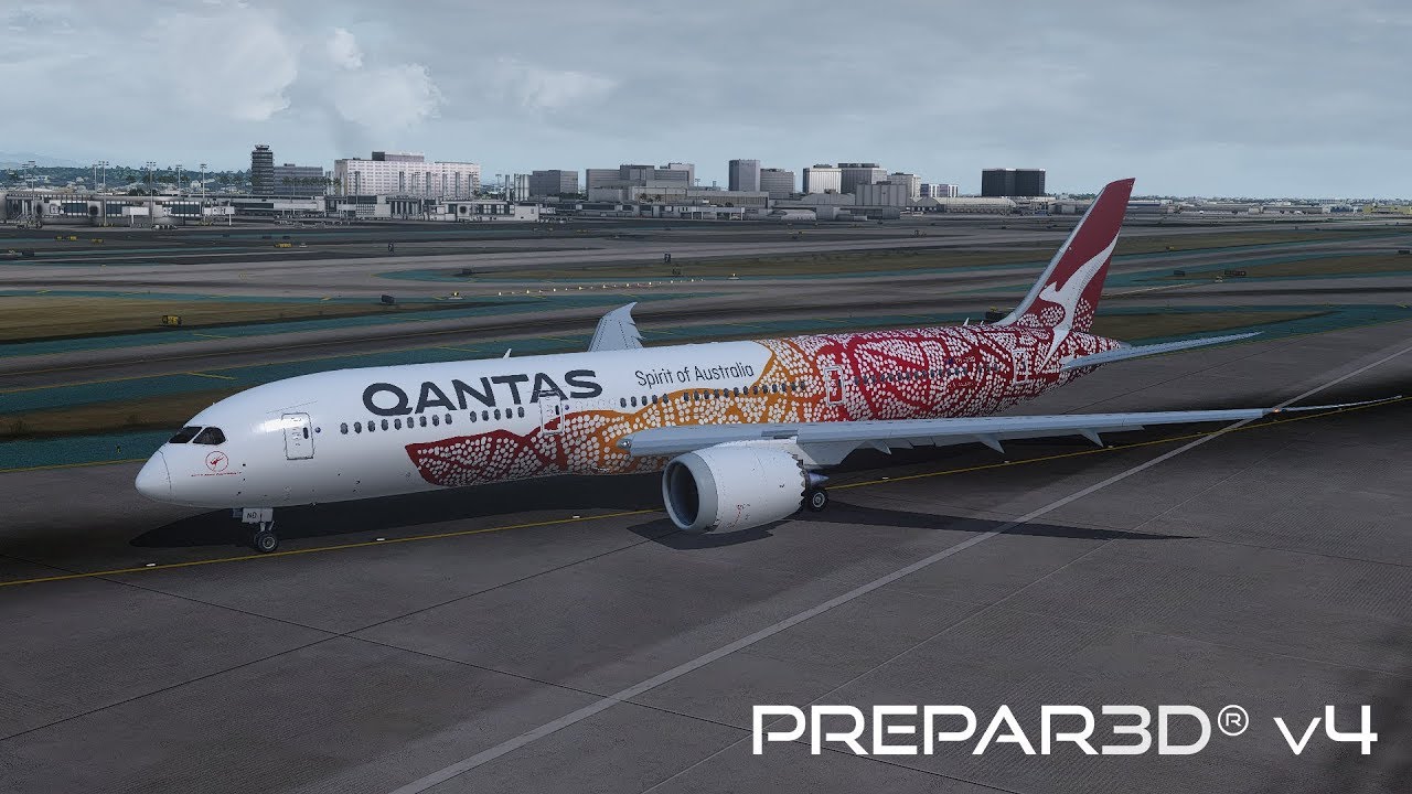 Prepar3D v4.4 | Brisbane to Los Angeles | YBBN-KLAX | QualityWings 787-9 | P3D