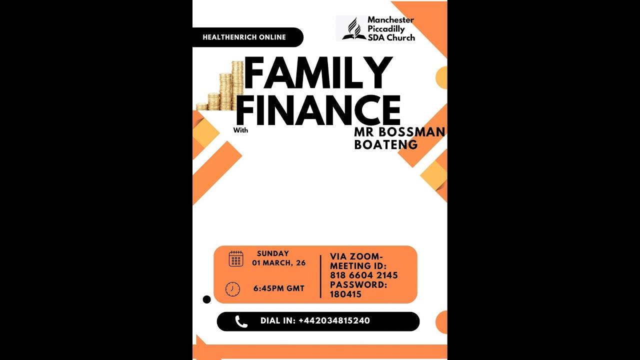 HealthEnrich Online with Bossman Boateng - Family Finances