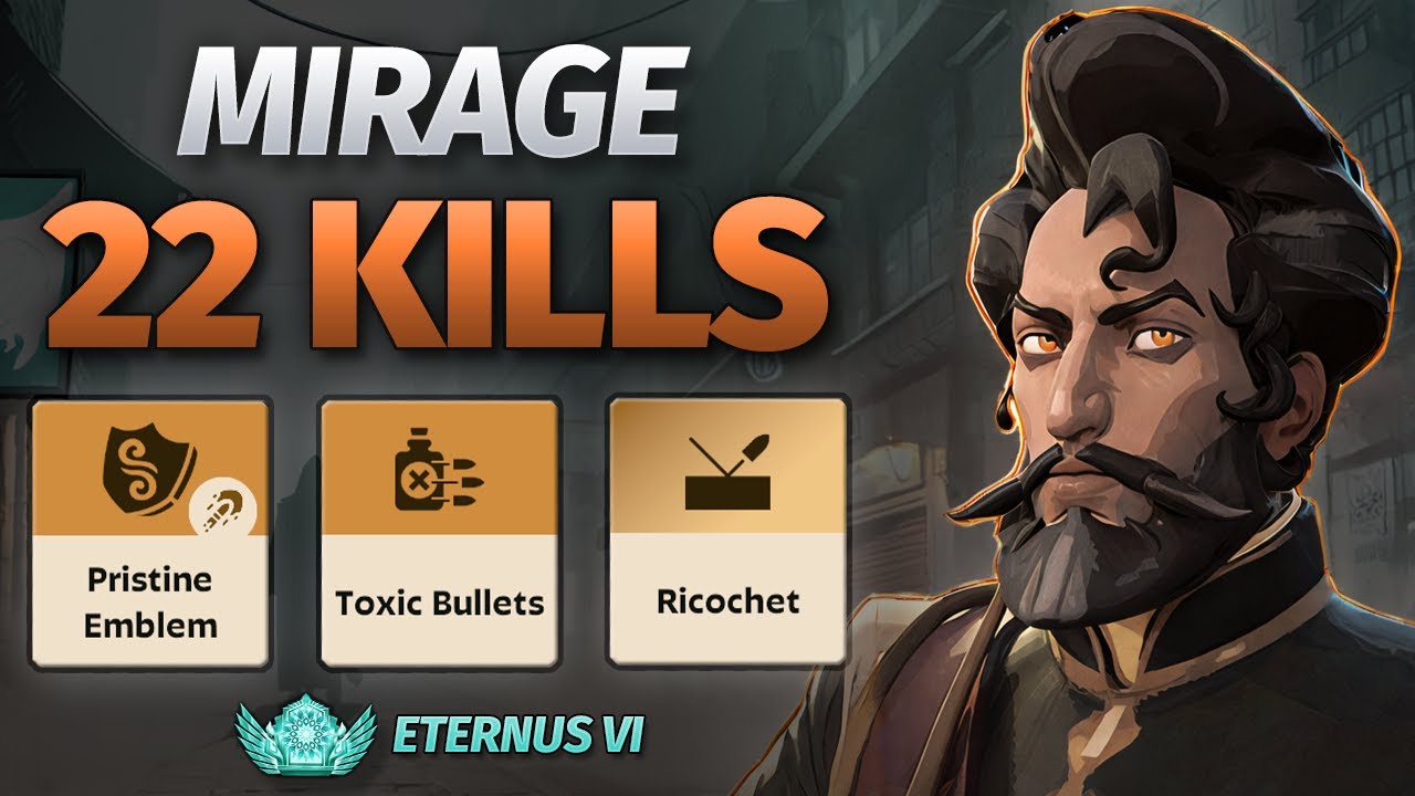 Mirage: GUN KILLS Build, Eternus Ranked Deadlock Replay