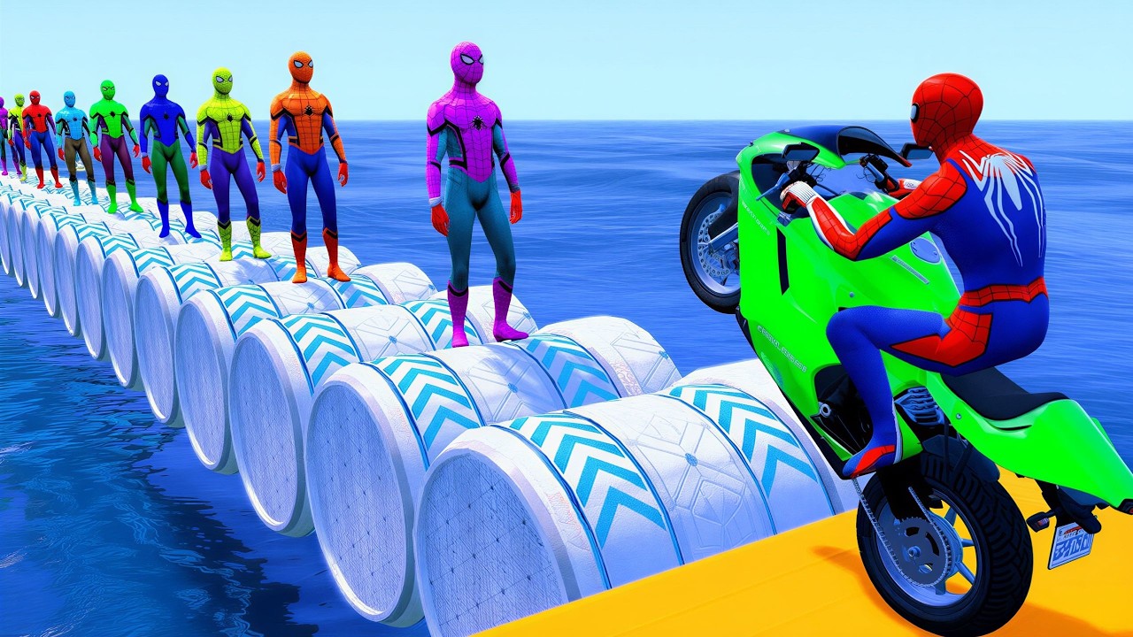 الرجل العنكبوت انقاذ باتمان Spider-Man Rescue batman vs iron man vs venom funny Game GTA 5 superhero