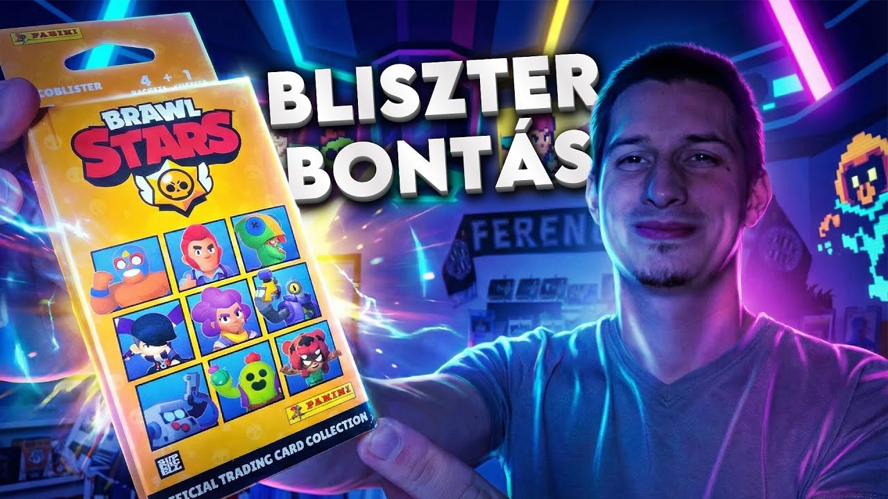 Panini Brawl Stars Kártya | Bliszter Doboz Bontás