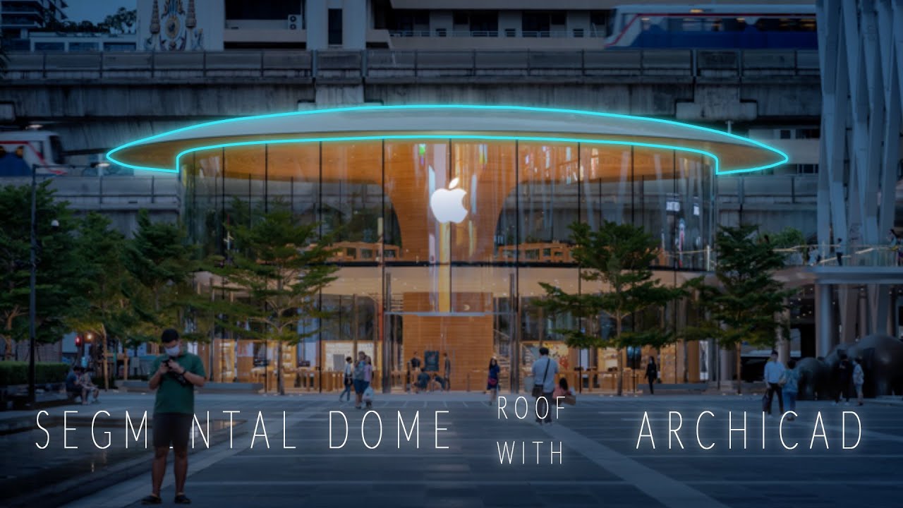 How to model a segmental dome Roof with archicad