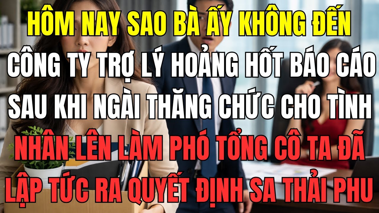 Hôm nay sao bà ấy không đến công ty?”Trợ lý hoảng hốt báo cáo: Sau khi ngài thăng chức cho tình nhân