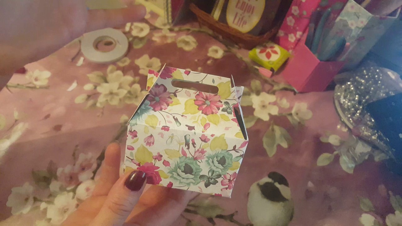 Quick box tutorial using a box die cut