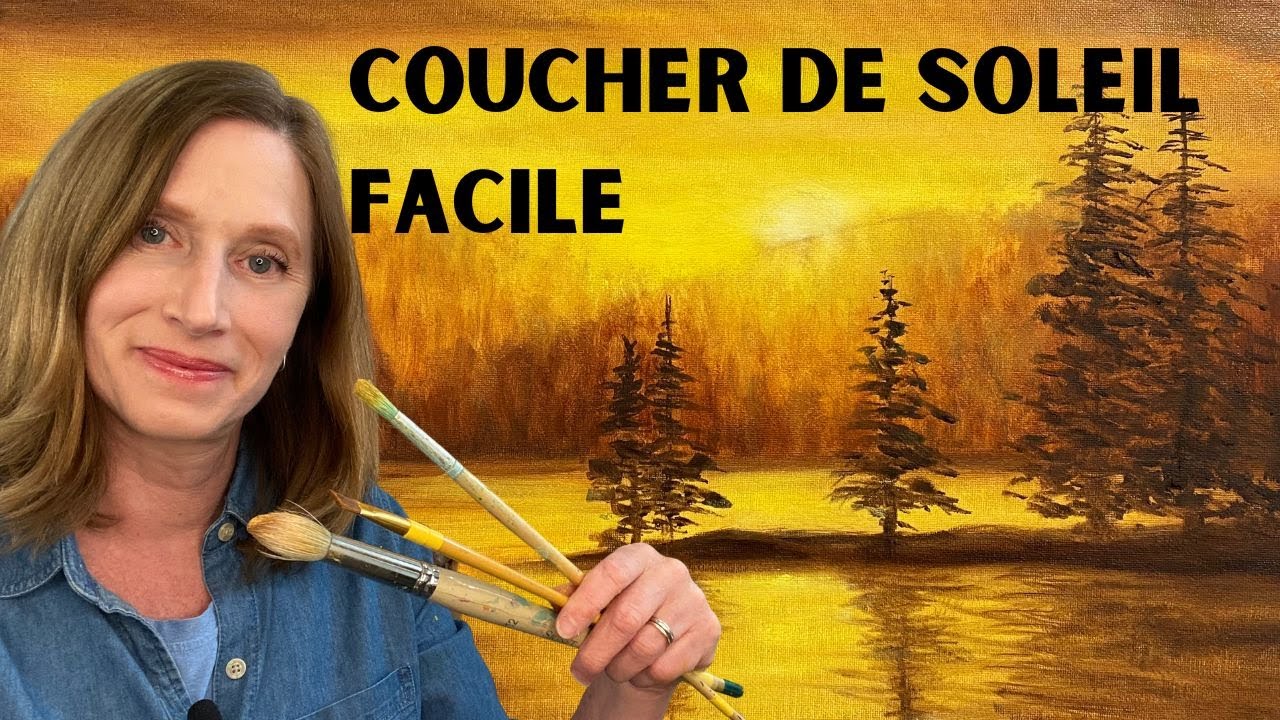 Coucher de soleil facile pour débutant