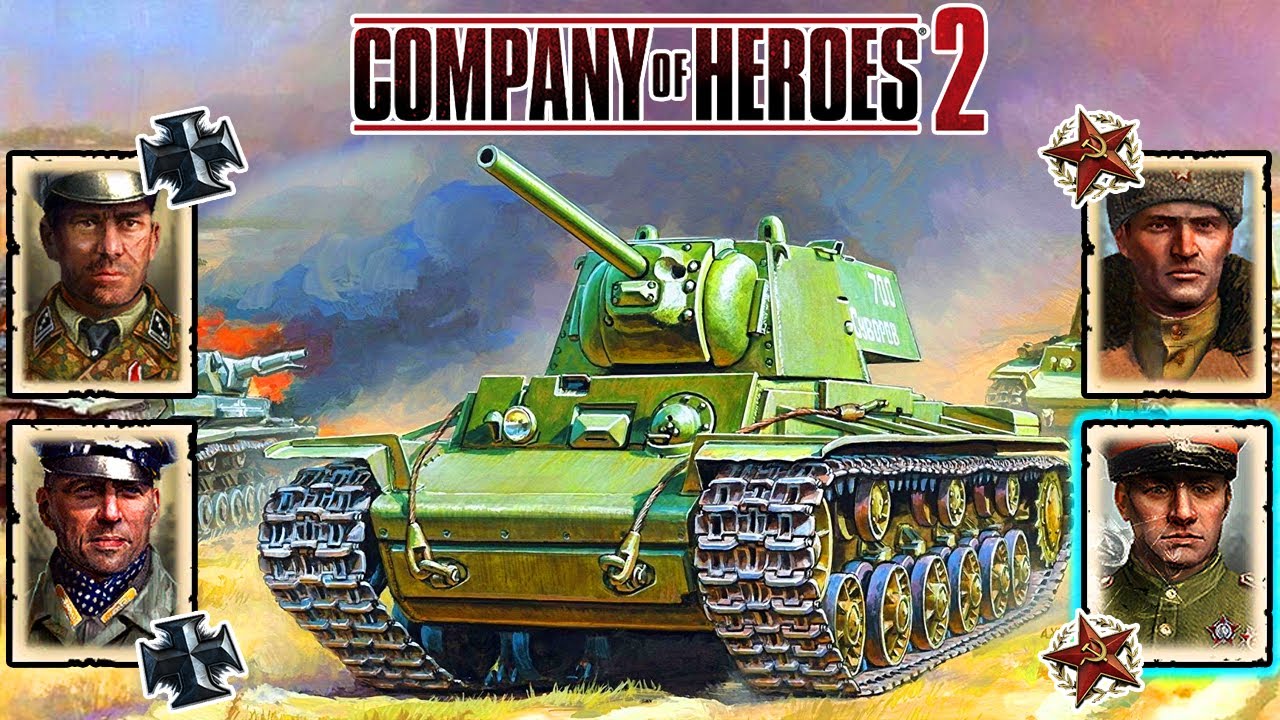 Solidna Stal Czołgów KV Stawia opór Szwabskiemu Najeźdźcy | CoH2: 2v2