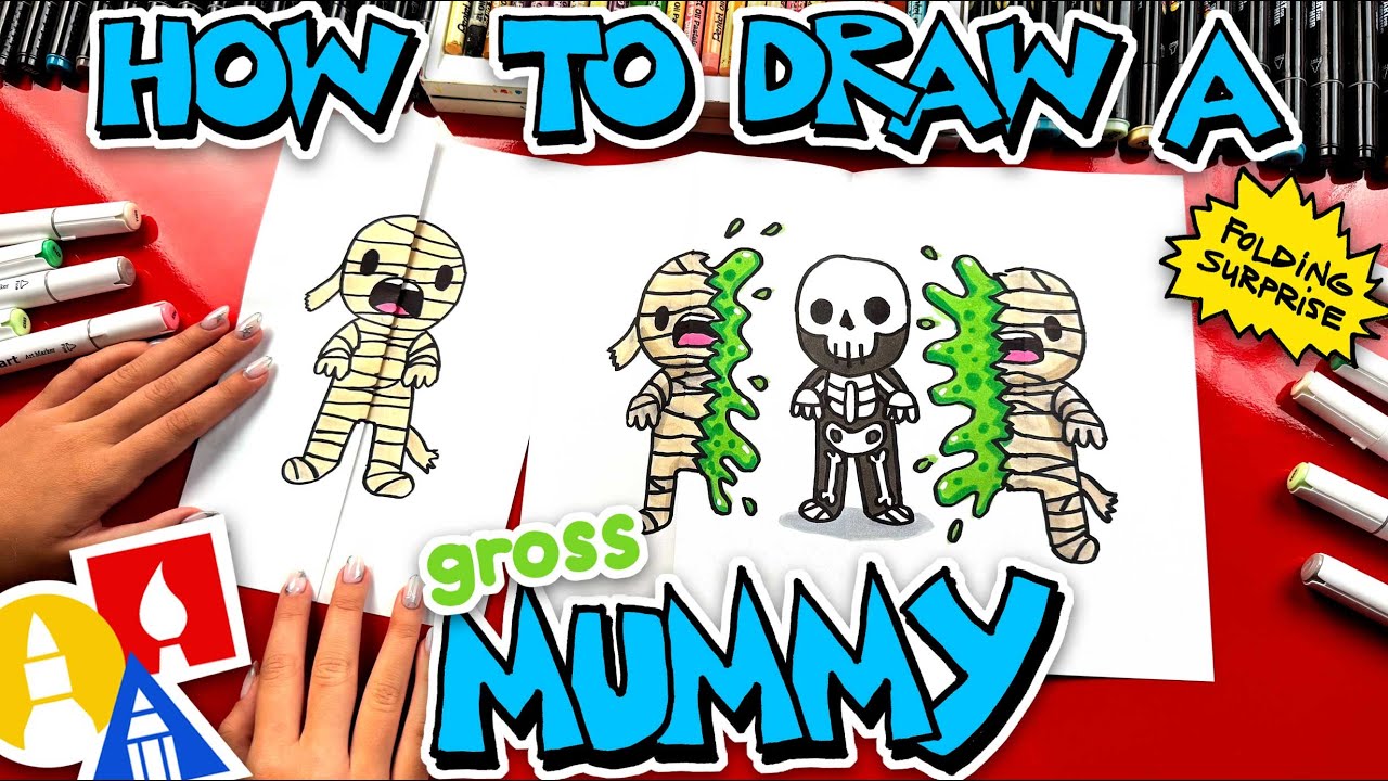How To Draw A Gross Mummy Folding Surprise