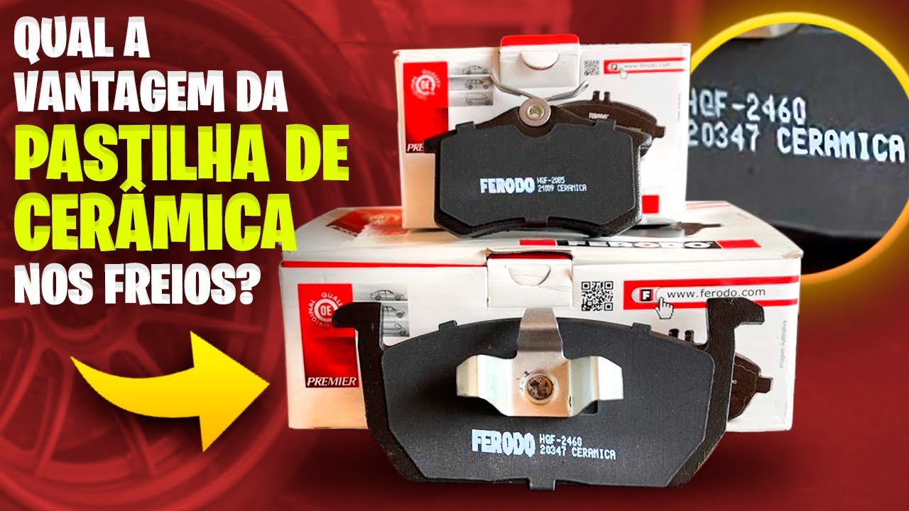 PASTILHA DE FREIO FERODO EM CERÂMICA - ADEUS BARULHO NO FREIO