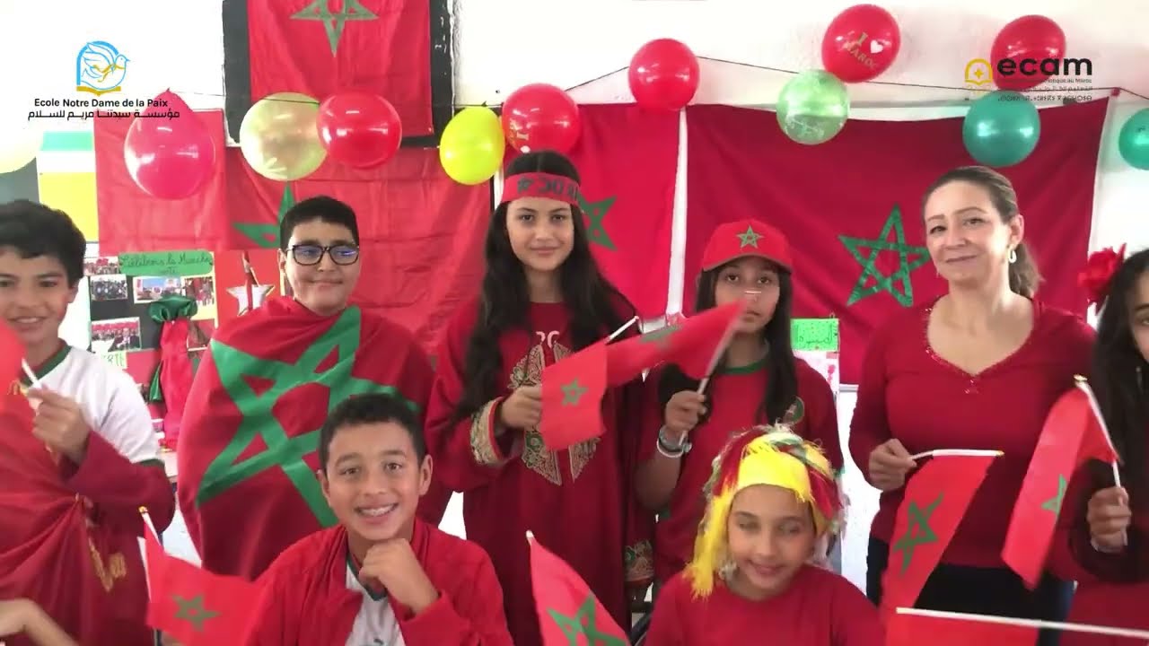 Célébration créative de la Marche Verte à notre école 😊