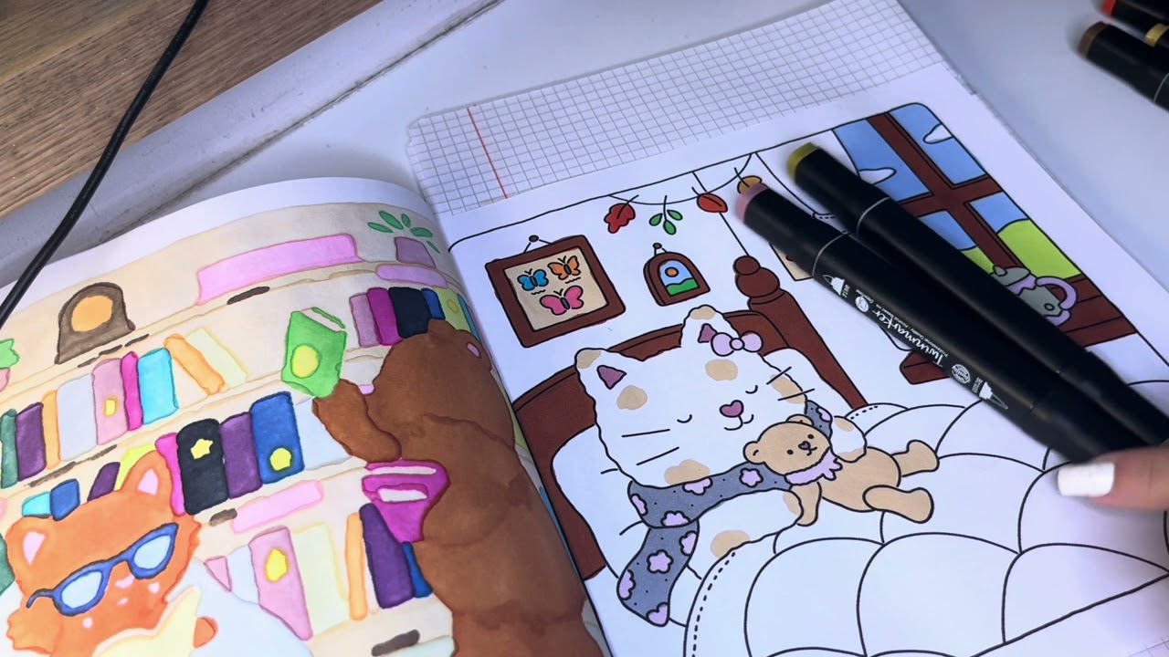 Asmr kolorowanie | coloring book ✏️ Fuzzy Hygge
