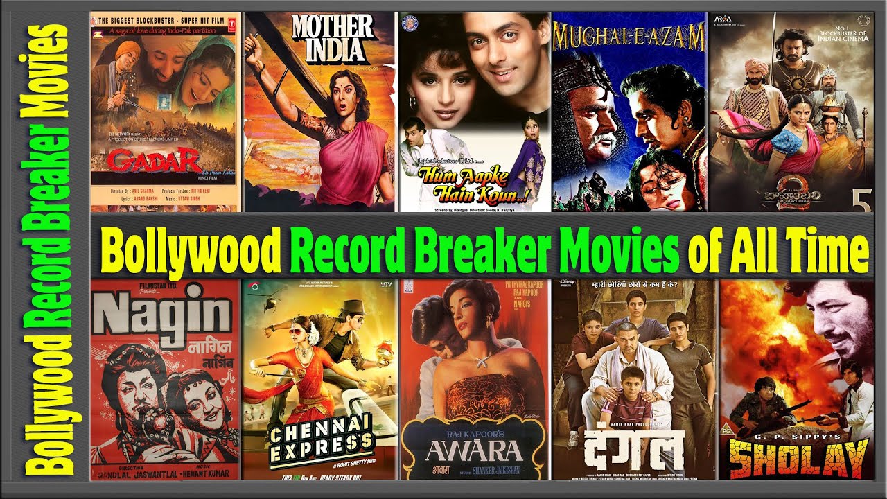 20 Iconic Bollywood Highest Grossing Record Breaker Movies of All Time with Box Office Collection.