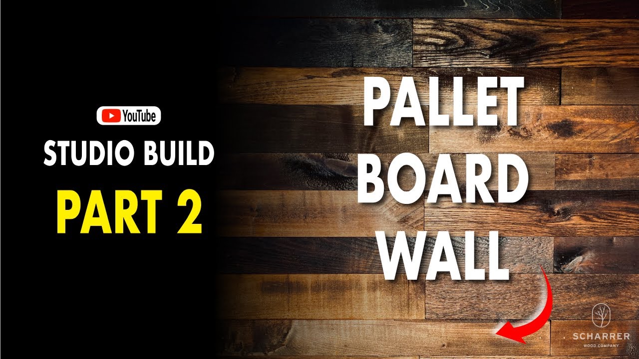 Build a PALLET WOOD accent wall! My YouTube studio (Part 2)