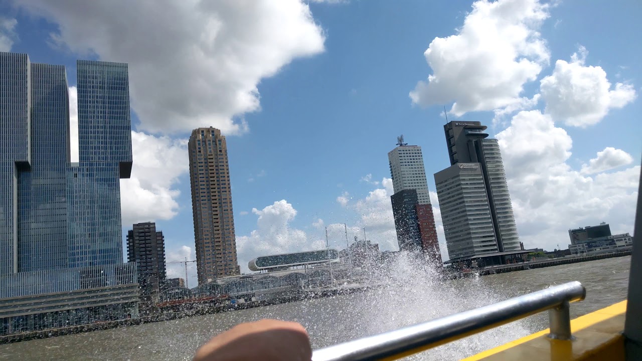 The hell of a ride ! Watertaxi Rotterdam 4K UHD