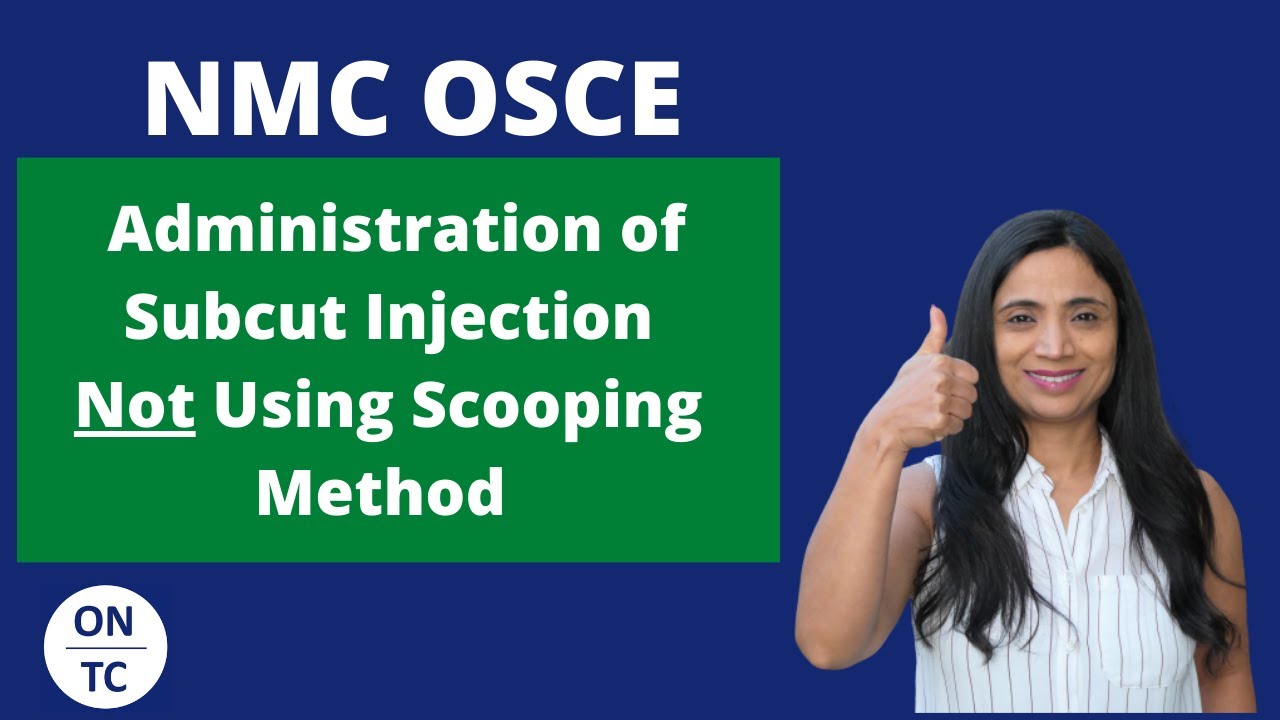 NMC OSCE Администрация подкожной инъекции без использования метода черпания