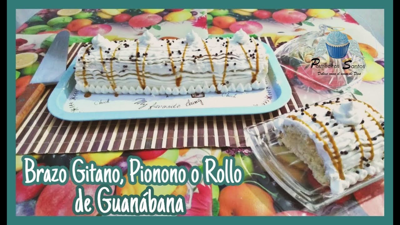 Brazo Gitano de Guanábana | Pionono de Guanábana | Torta de Guanábana