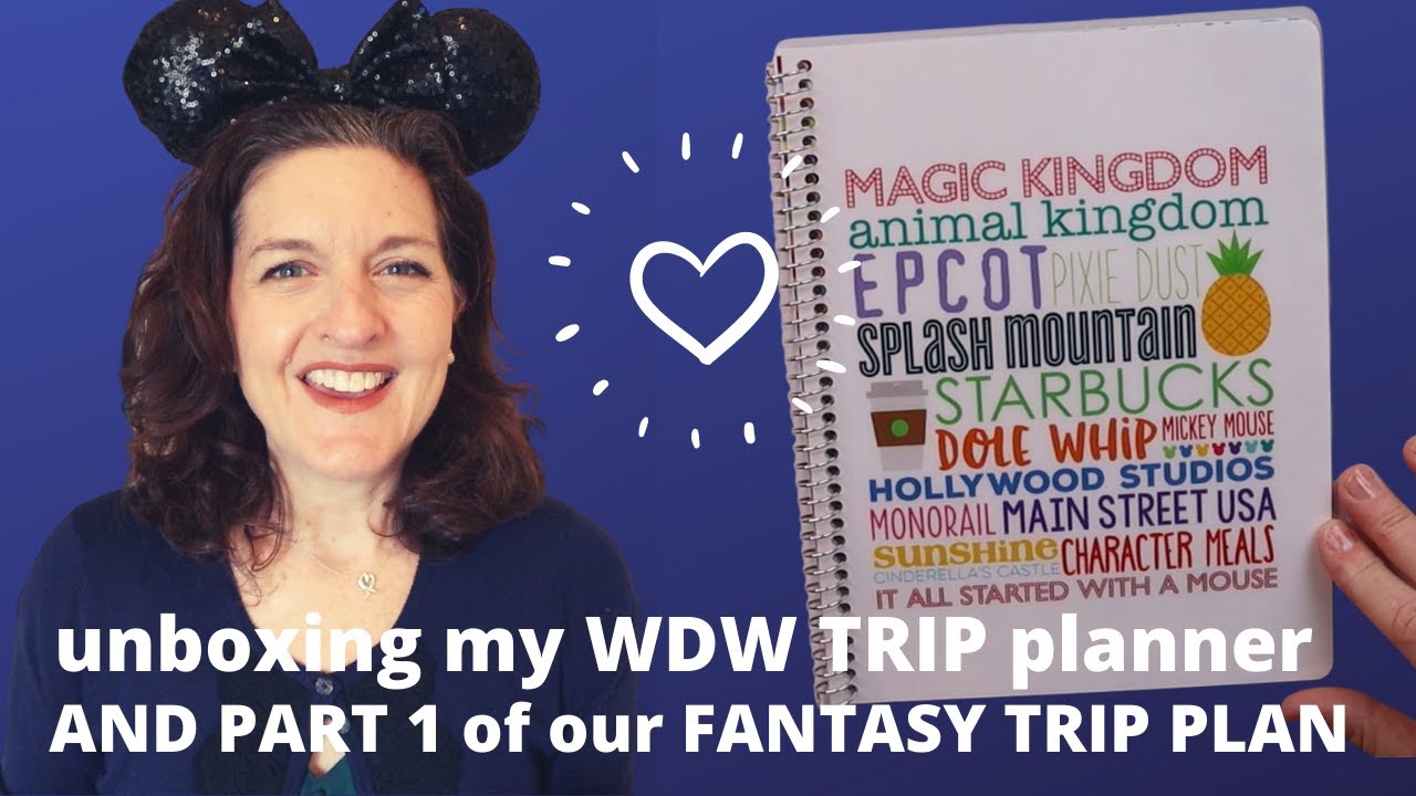 Disney Fantasy Trip Planning and Unboxing My WDW LimeLife Planner