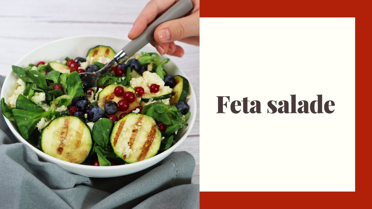 Recept: feta salade met rode & blauwe bessen