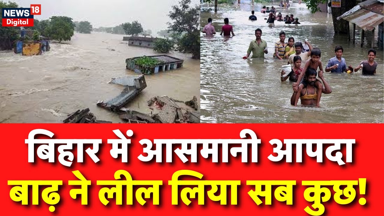 Bihar Flood News : बिहार में बर्बादी की तस्वीरें Flood in Bihar | Bihar Weather | Latest News | News